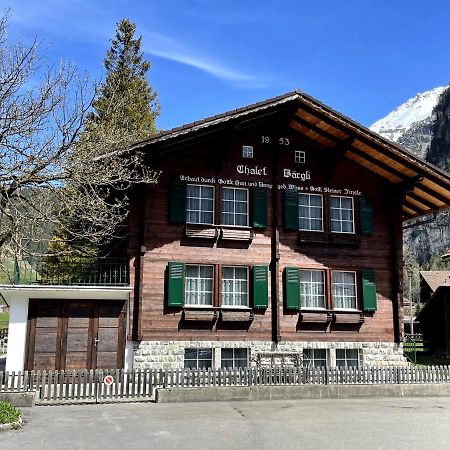 Familienferien Im Chalet Baergli Kandersteg Exteriör bild