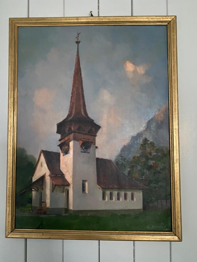Familienferien Im Chalet Baergli Kandersteg Exteriör bild