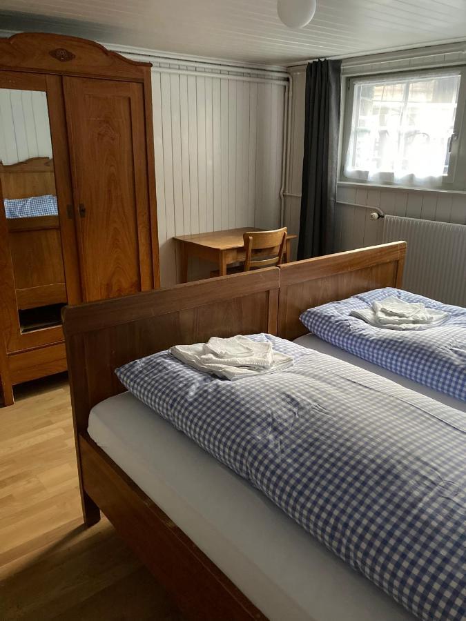 Familienferien Im Chalet Baergli Kandersteg Exteriör bild