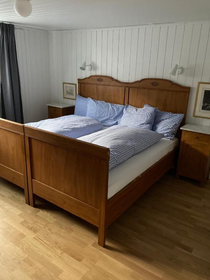 Familienferien Im Chalet Baergli Kandersteg Exteriör bild